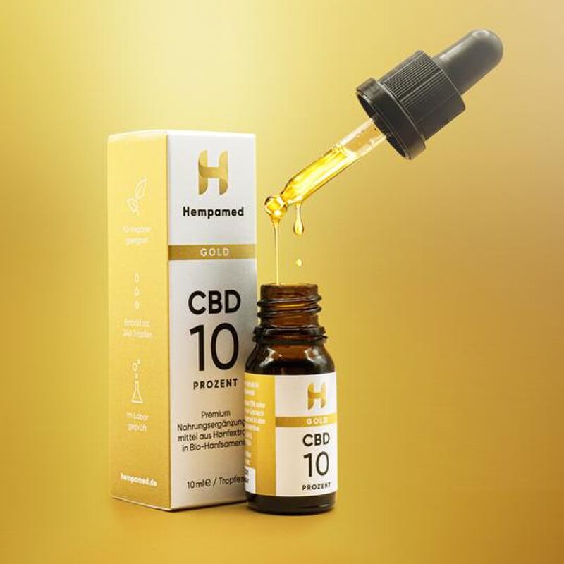Gold CBD Öl 10 % 10ml - Hempamed